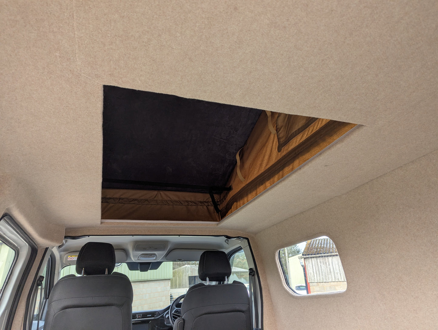 Stargaze Pop Up Rear Elevating Roof and Window fitting service for the SAIC Maxus edeliver 3 ED3 Campervan 2020>