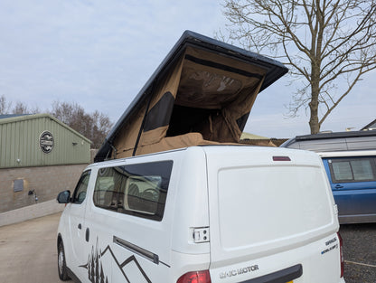 Stargaze Pop Up Rear Elevating Roof and Window fitting service for the SAIC Maxus edeliver 3 ED3 Campervan 2020>