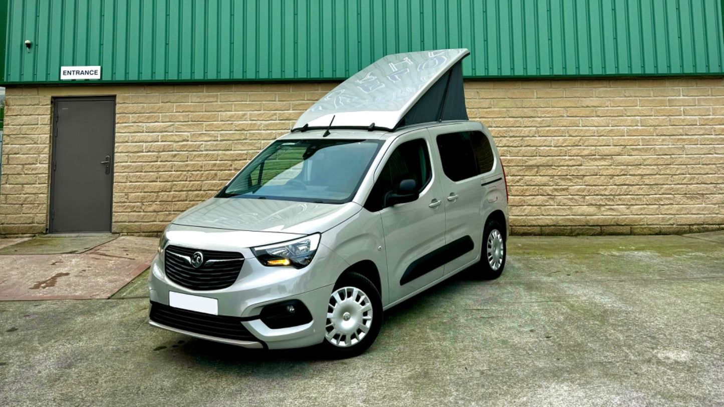 Stargaze Pop Top Elevating Roof for the new shape Citroën Berlingo, Peugeot Partner, Vauxhall Combo, Toyota ProAce, and Fiat Doblò SWB Campervans