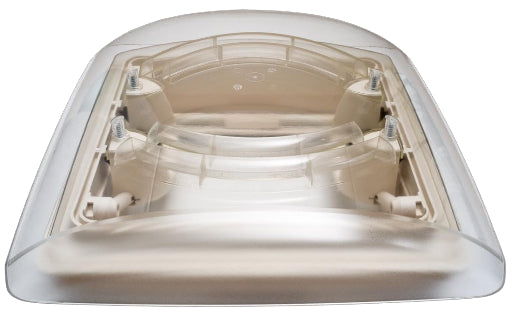 Upgrade fully fitted Clear Dome Opening Tilting Rooflight with sliding Flynet and Blind - cccampers.myshopify.com