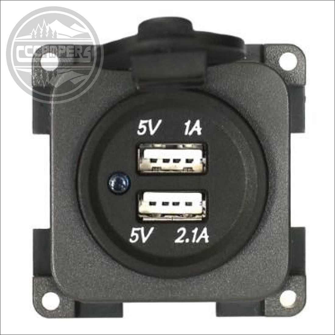 CBE 12v Twin USB Socket With Waterproof Cover - cccampers.myshopify.com