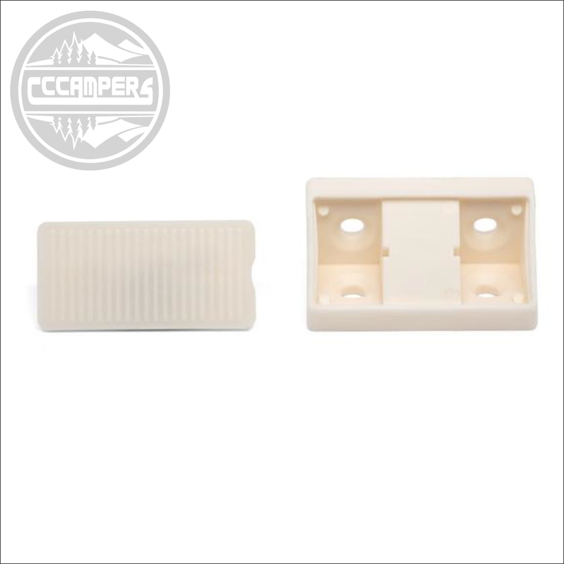 Ivory Corner Joint with Cover Conectors x 20 pcs - cccampers.myshopify.com