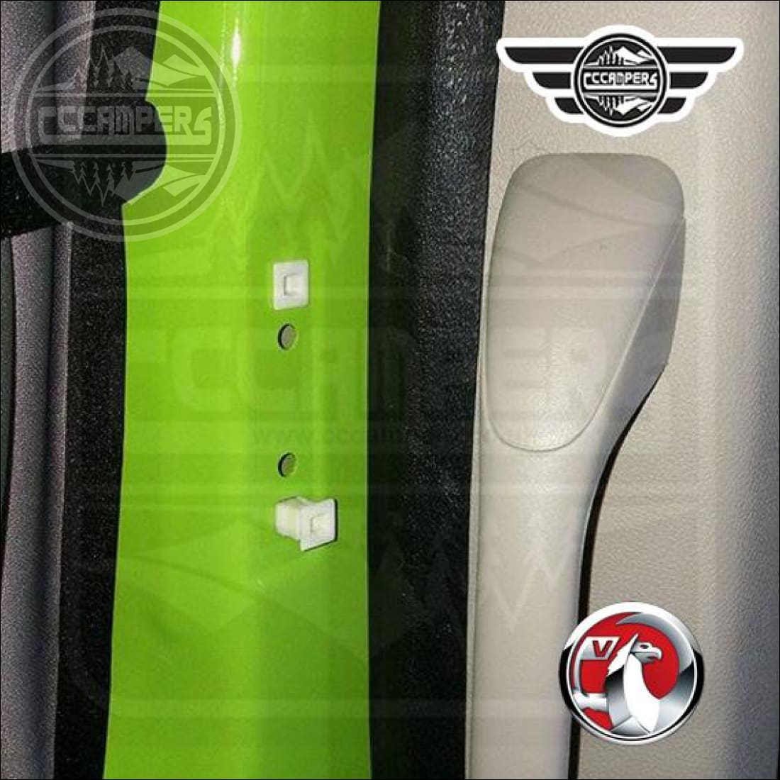 Sliding door handle kit also fits Vivaro, Trafic, Nissan NV300 & Fiat Talento - cccampers.myshopify.com