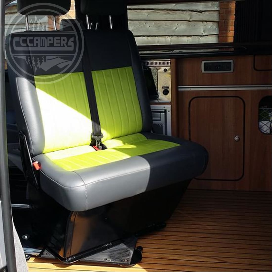 Volkswagen T5 T6 Transporter caravelle double swivel seat base UK made - cccampers.myshopify.com