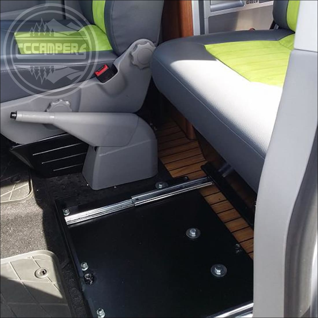 Volkswagen T5 T6 Transporter caravelle double swivel seat base UK made - cccampers.myshopify.com