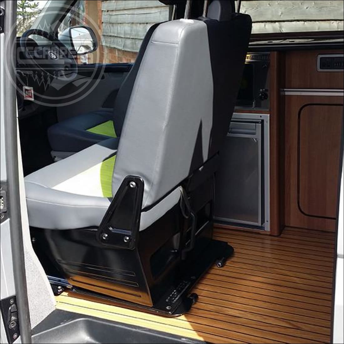 Volkswagen T5 T6 Transporter caravelle double swivel seat base UK made - cccampers.myshopify.com